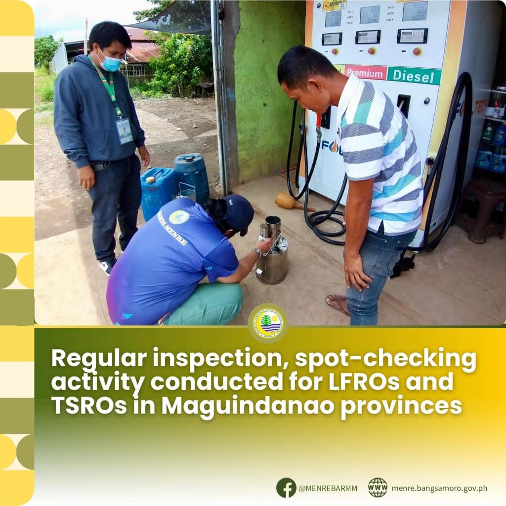 REGULAR INSPECTION, SPOT-CHECKING ACTIVITY CONDUCTED FOR LFROs AND TSROs IN MAGUINDANAO PROVINCES