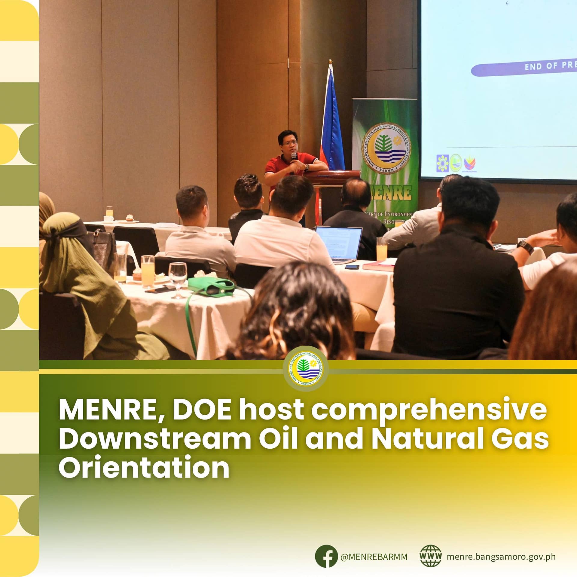 MENRE, DOE HOST COMPREHENSIVE DOWNSTREAM OIL AND NATURAL GAS ORIENTATION