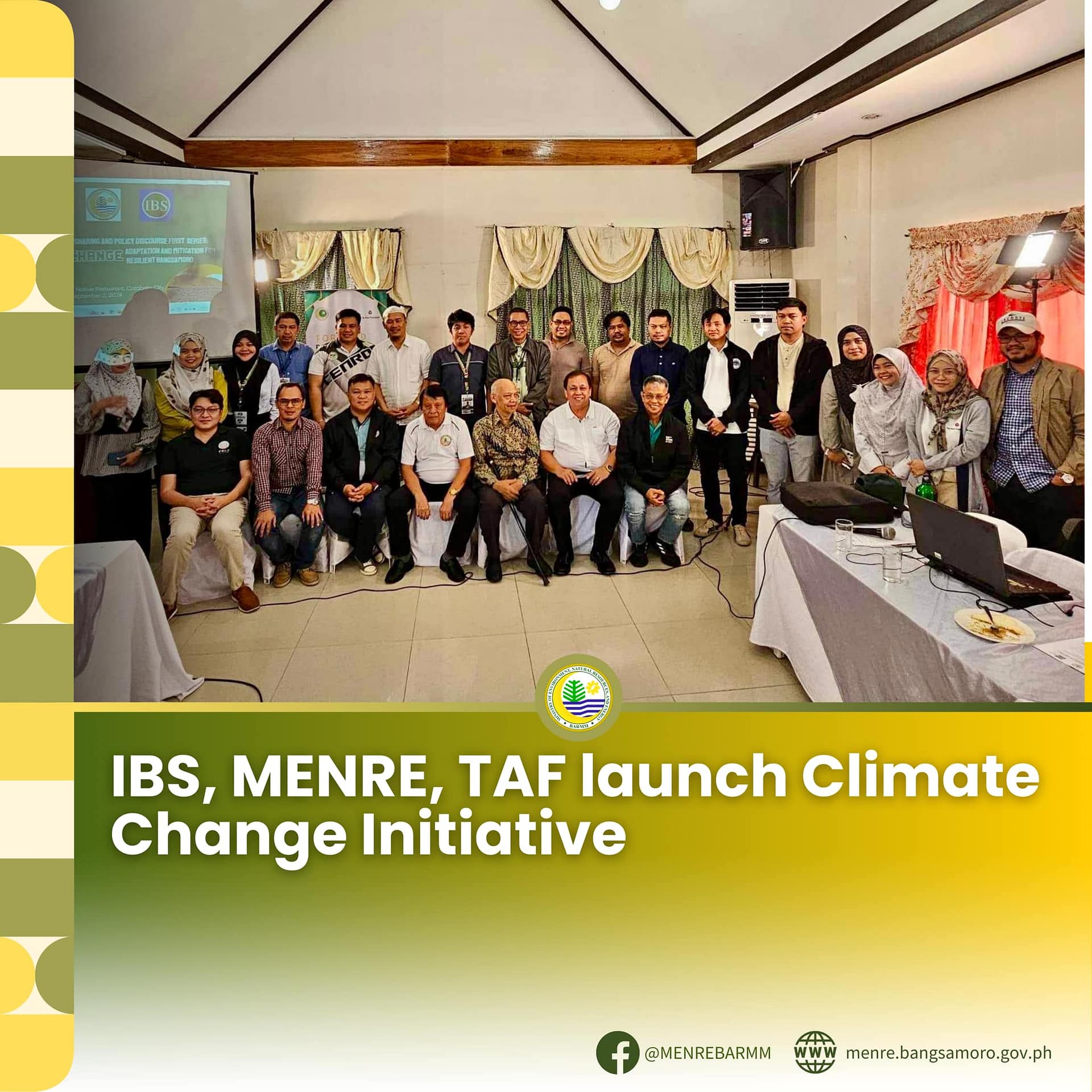 IBS, MENRE, TAF LAUNCH CLIMATE CHANGE INITIATIVE